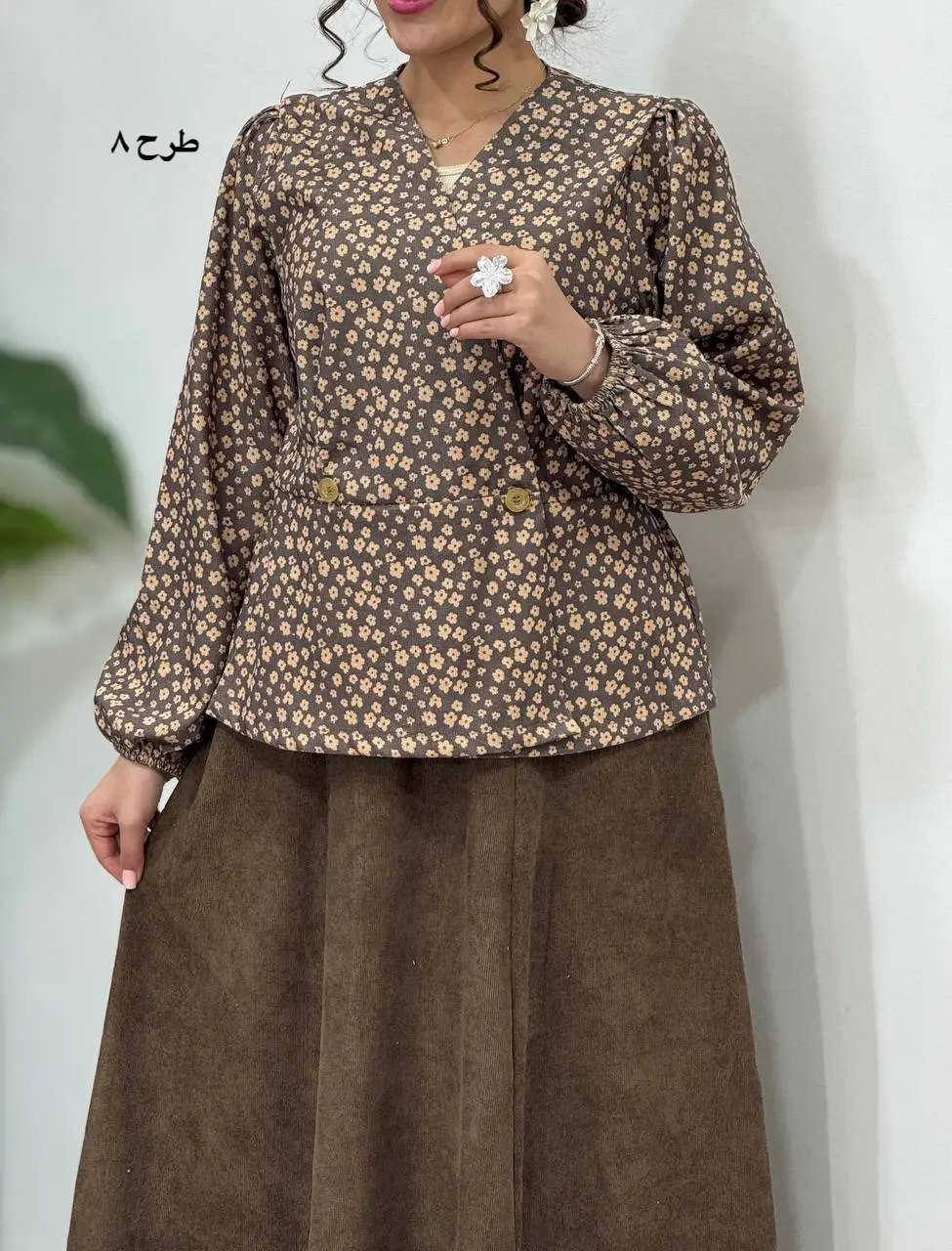 ست تونیک و دامن هانیل 3 کد 4138